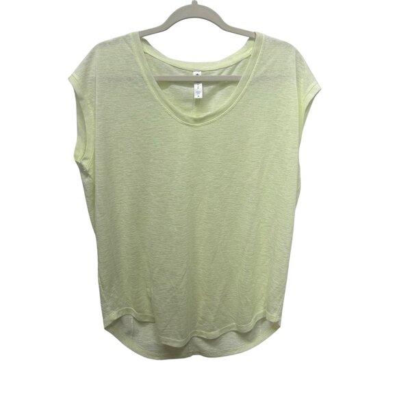 Athleta Womens Light Green Short Sleeve Top modal blend M - Picture 1 of 5